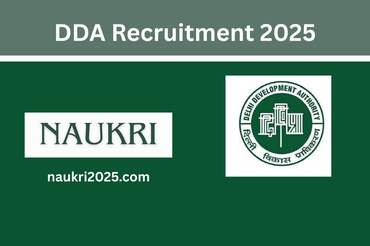 DDA Recruitment 2025
